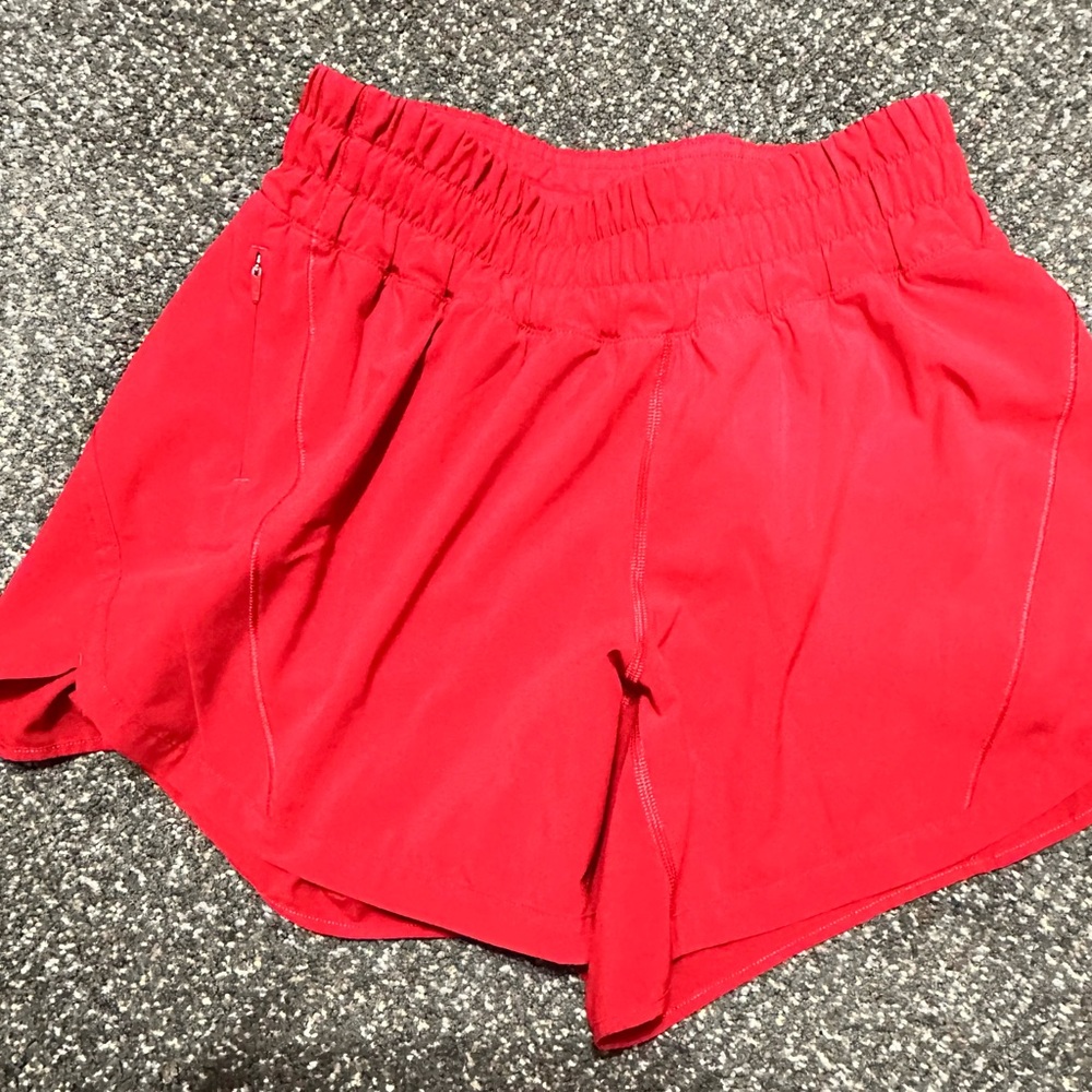 Lululemon Athletica Red Hotty Hot Shorts - like new